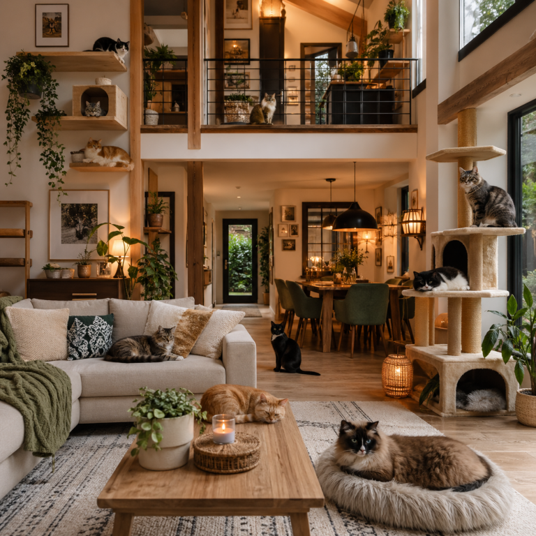 Unsauberkeit bei Katzen im Mehrkatzenhaushalt durch Konflikt