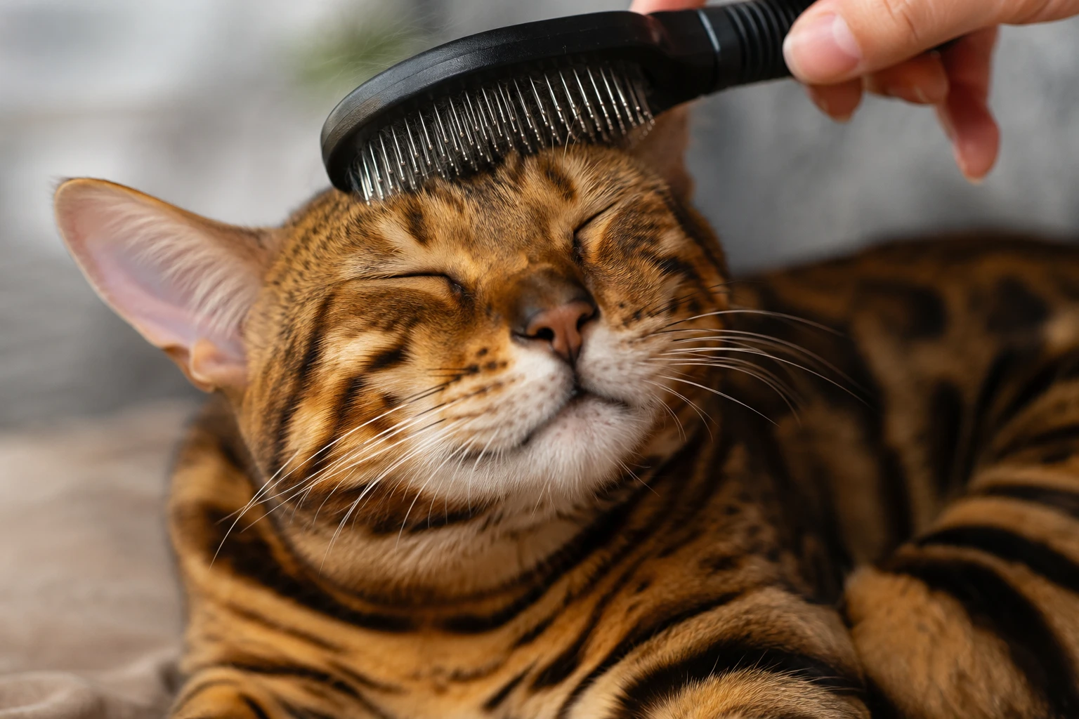 Fellpflege bei der Bengal Katze