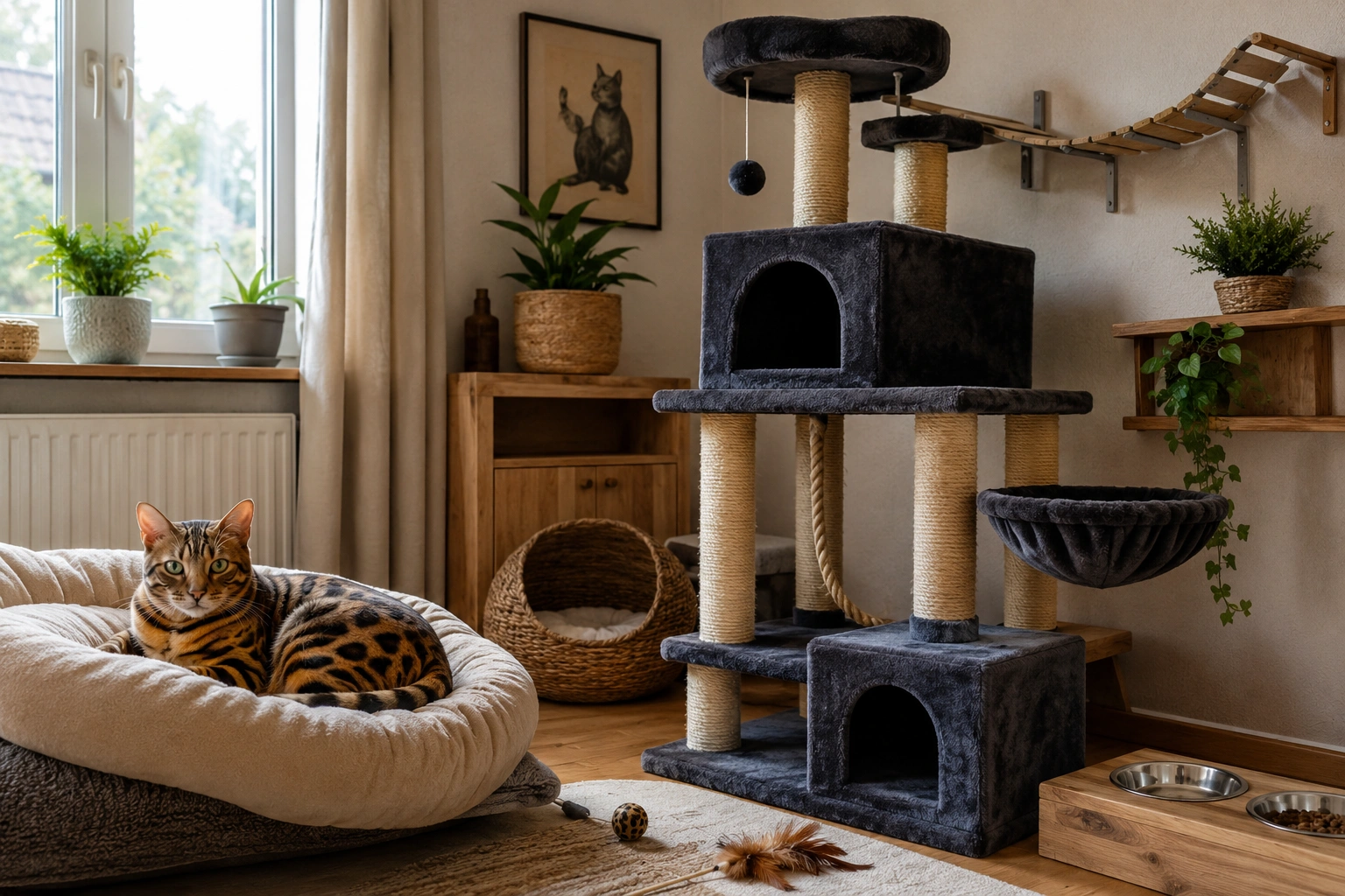 Artgerechte Haltung einer Bengal Katze in der Wohnung