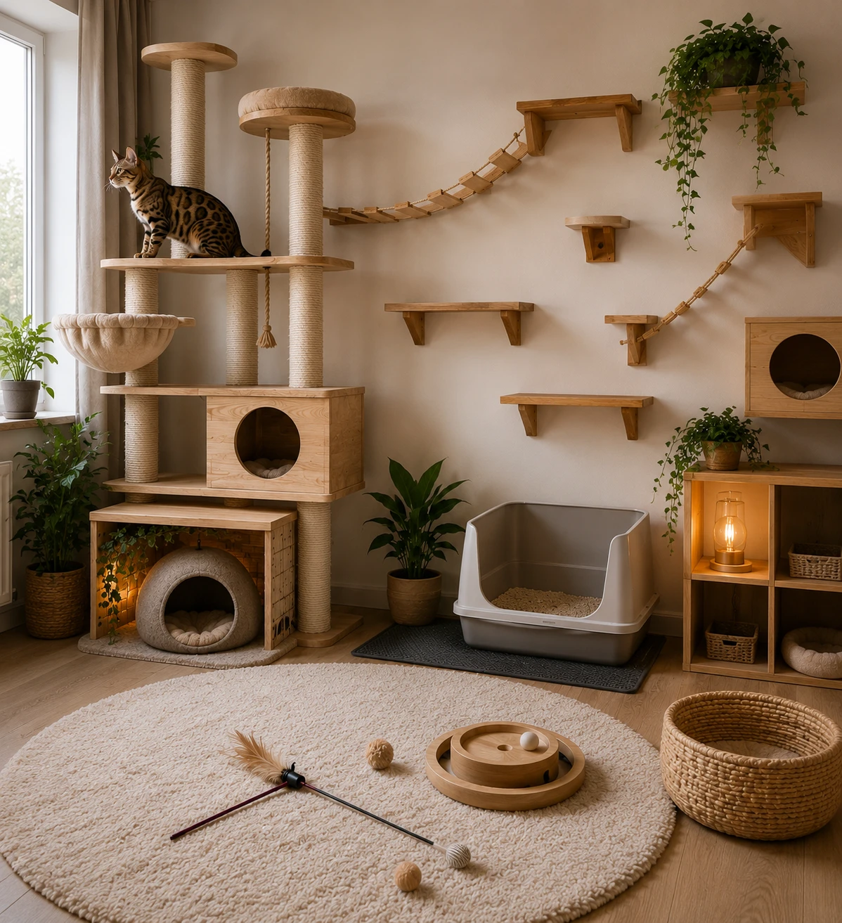 Zuhause für eine Bengal Katze vorbereiten