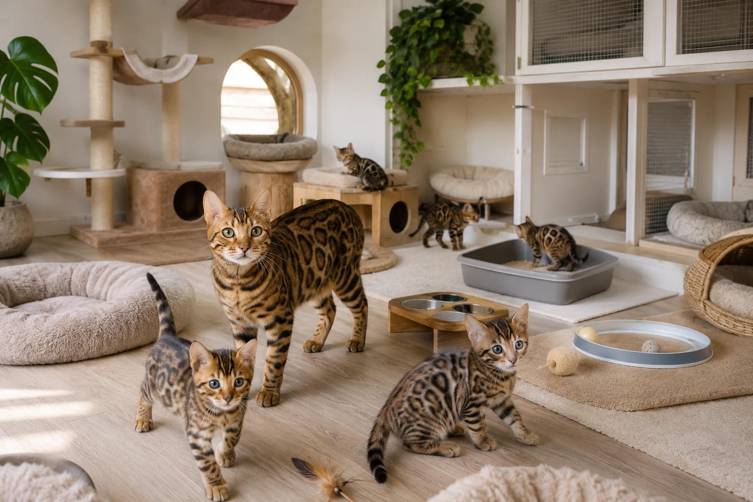 Seriöse Aufzucht einer Bengal Katze erkennen