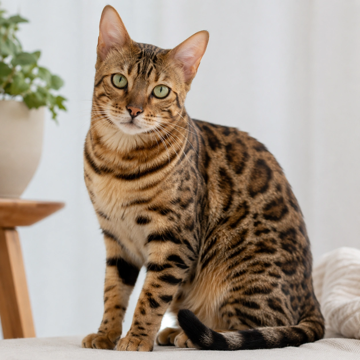 Bengal Katze im ruhigen Rasseportrait