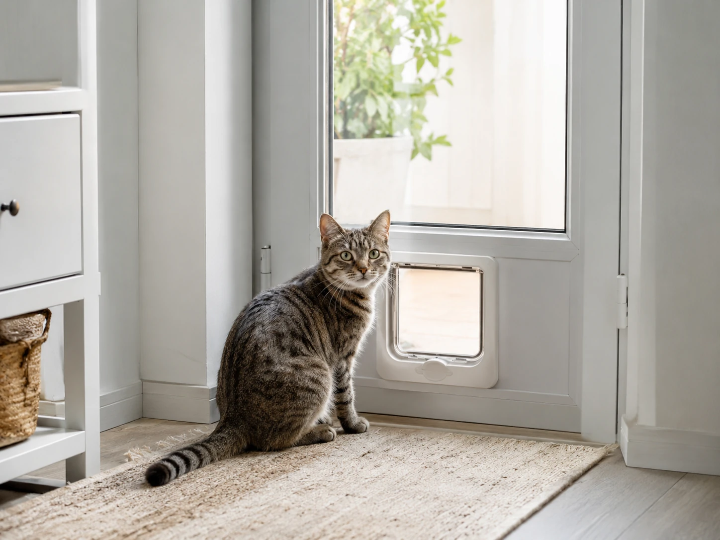 Katzenklappe und Zugang prüfen, wenn eine Freigänger-Katze drinnen kotet