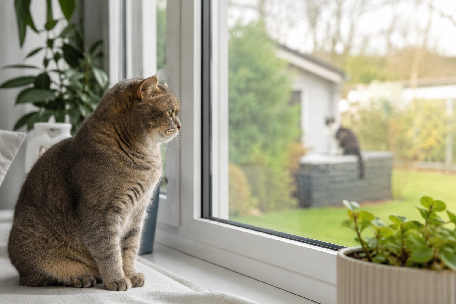 Revierstress kann Harnmarkieren bei Katzen auslösen