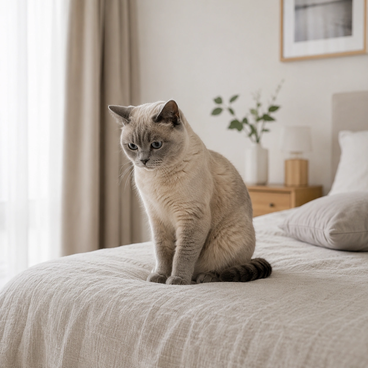 Katze kotet ins Bett: Ursachen und was du jetzt tun kannst