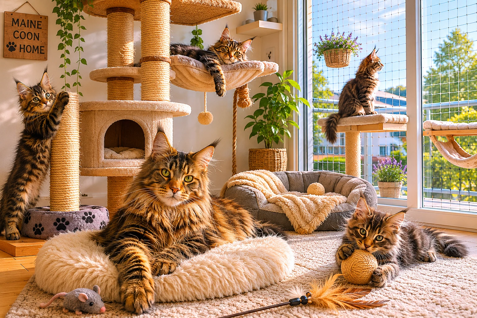 Artgerechte Haltung einer Maine Coon in der Wohnung