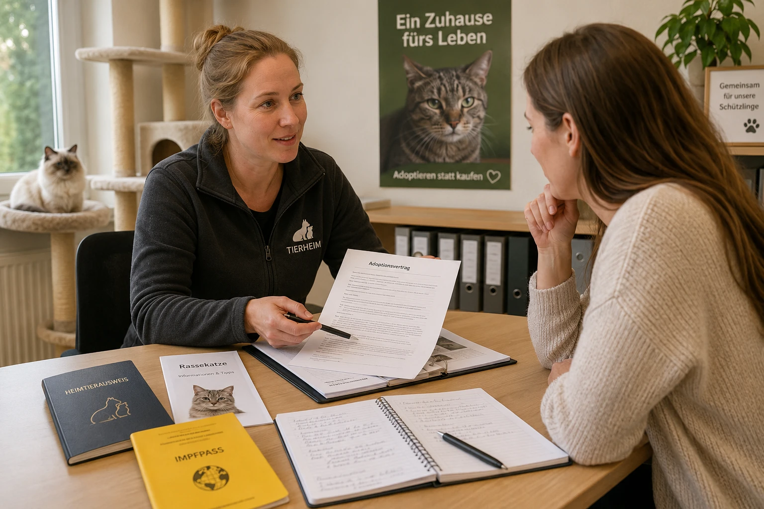 Fragen und Unterlagen vor der Adoption einer Rassekatze prüfen