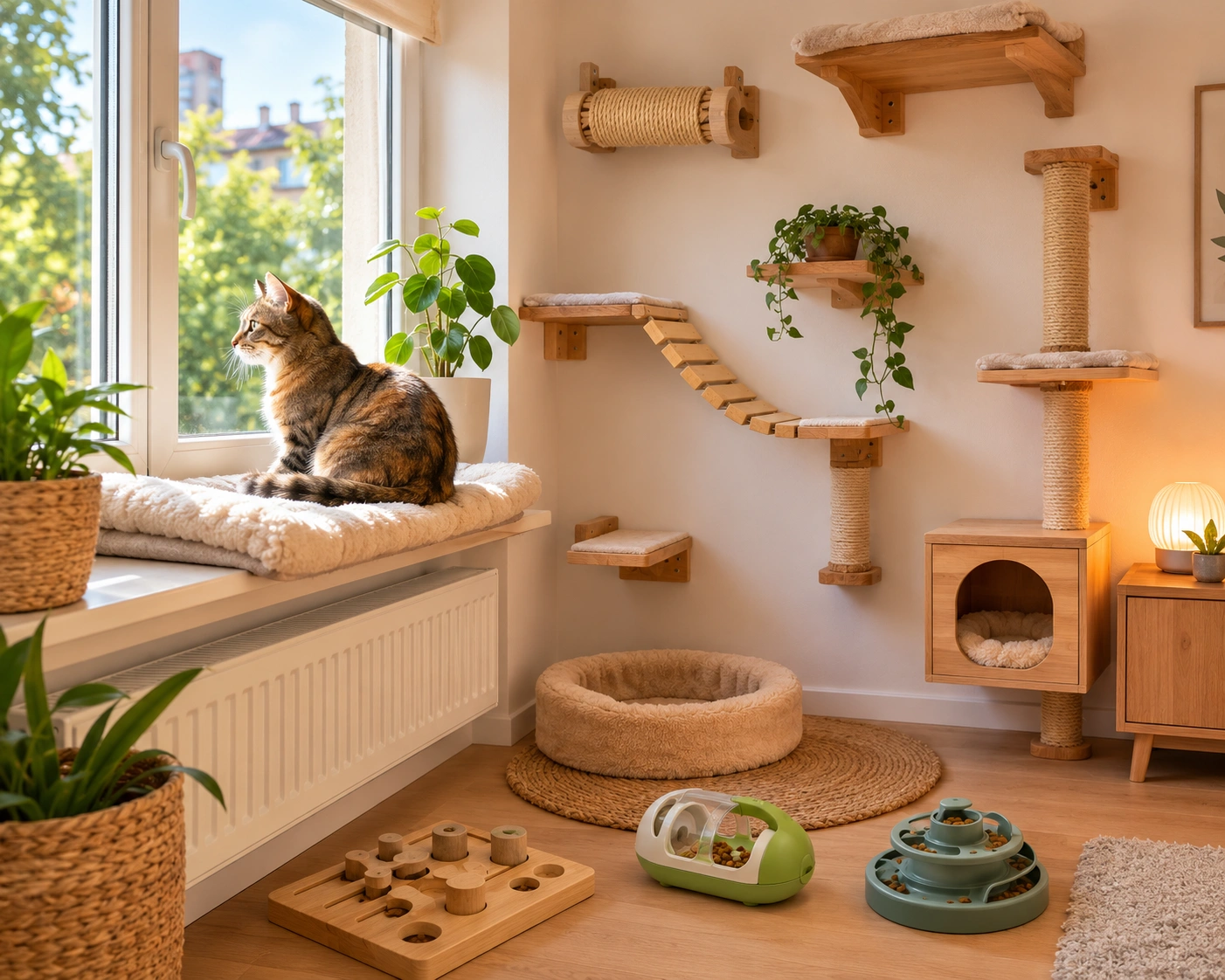 Ressourcen für eine Bengal Katze in Einzelhaltung