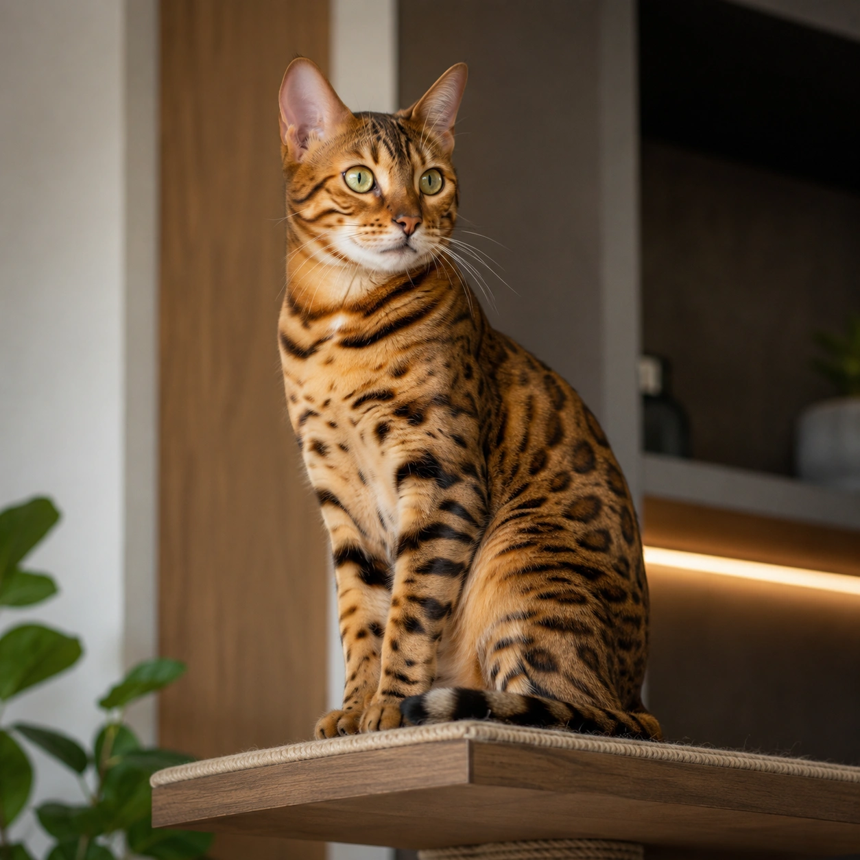 Bengal Katze aggressiv wirkend ruhig einordnen