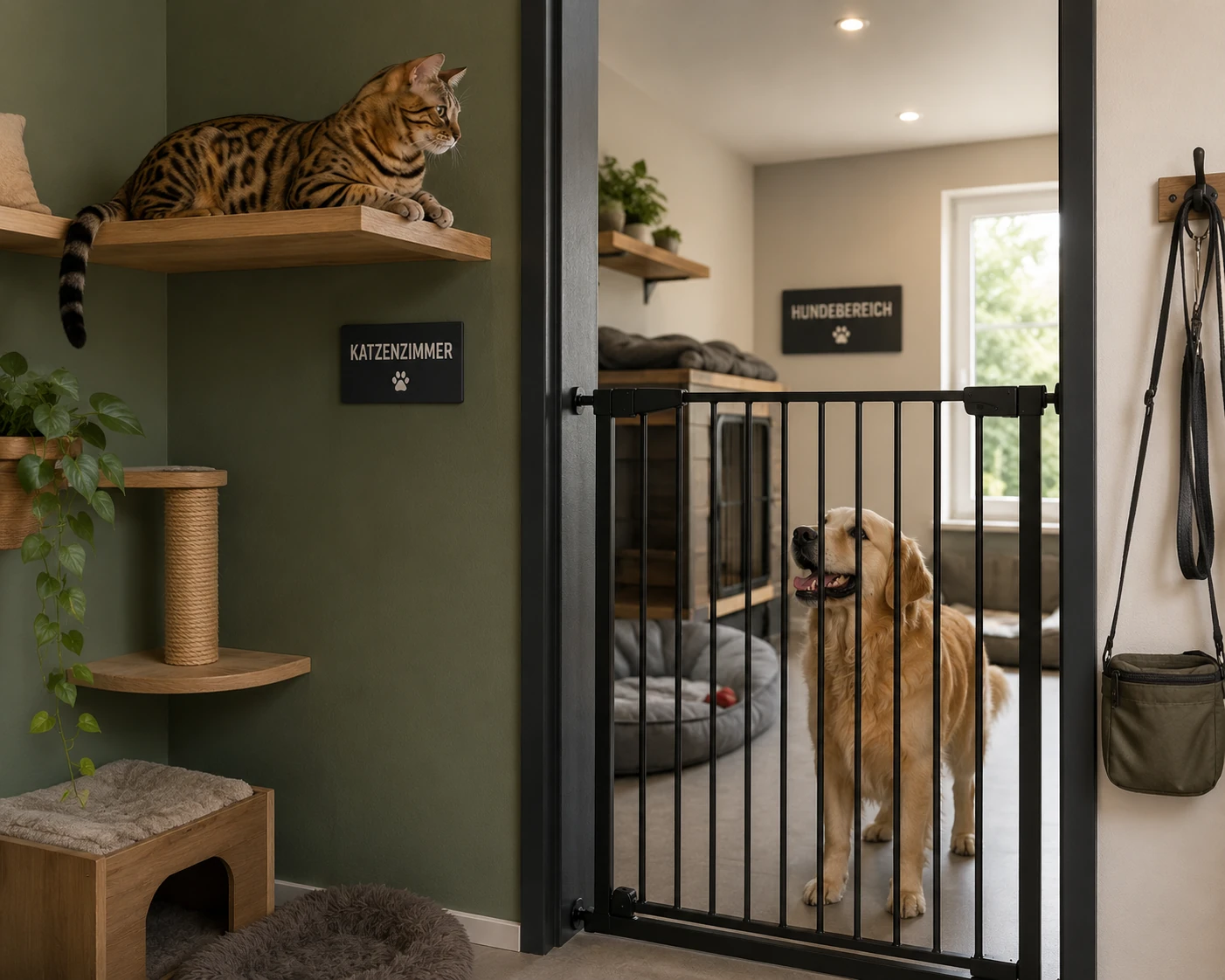 Bengal Katze an Hund langsam gewöhnen