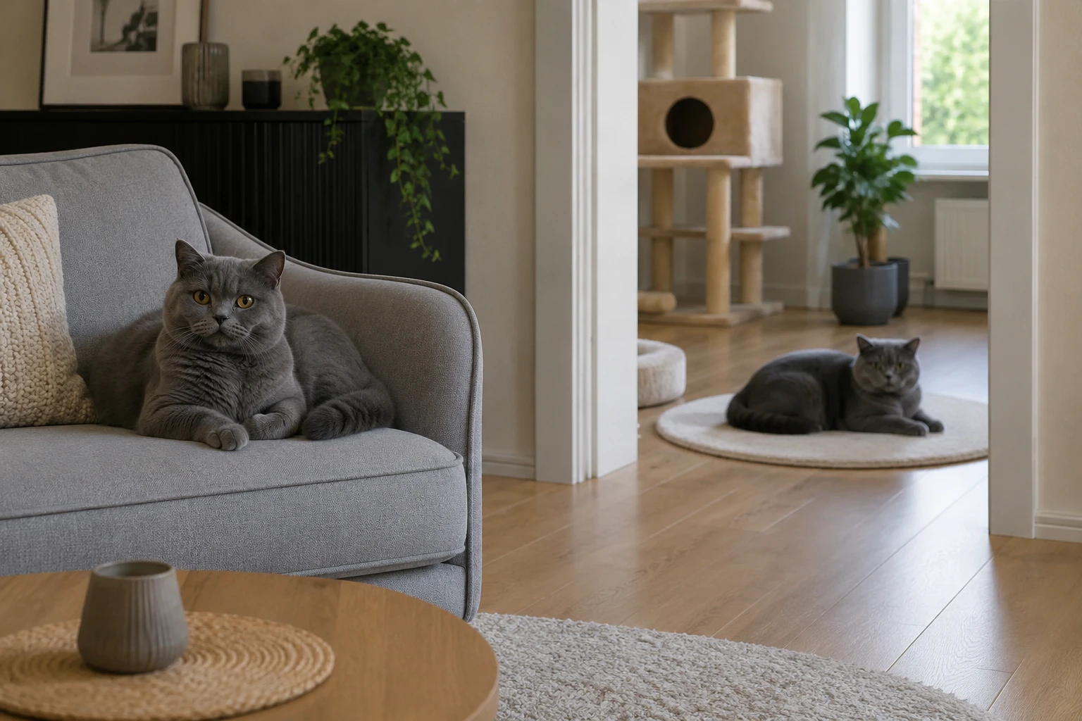 Zweite Katze fuer BKH langsam zusammenfuehren