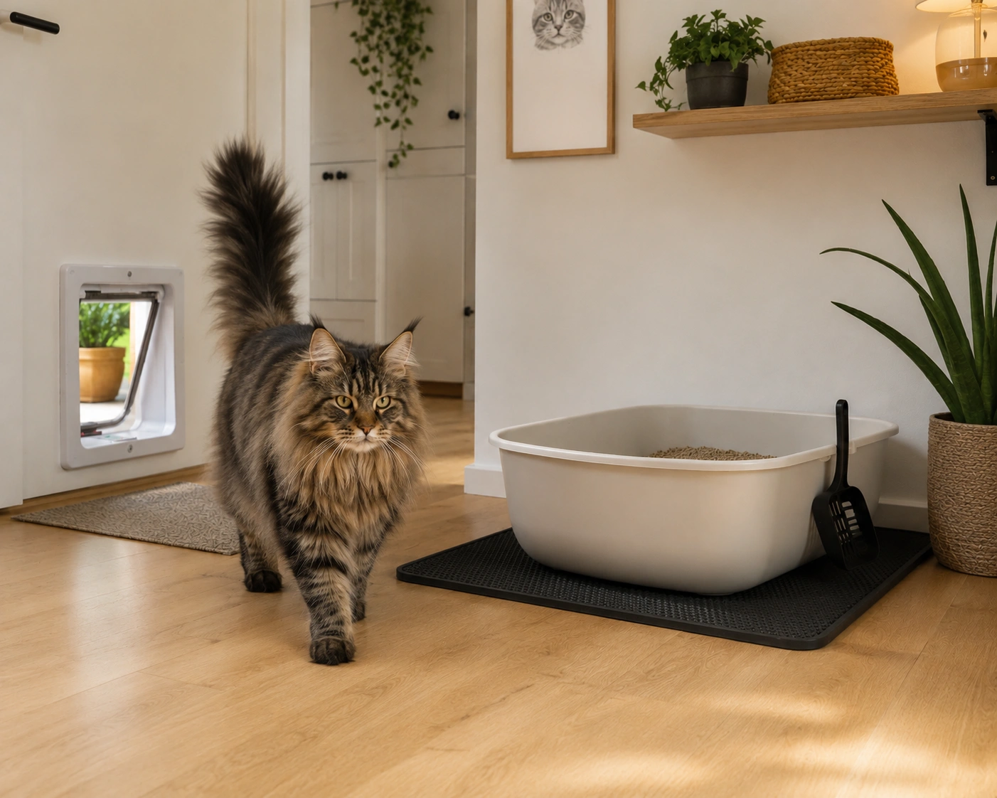 Innenklo für Freigänger-Maine-Coon