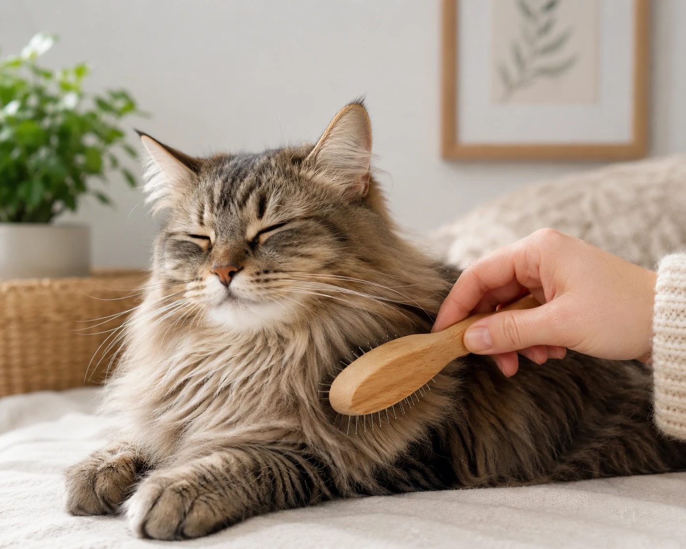 Fellpflege bei Maine Coon und Norwegischer Waldkatze