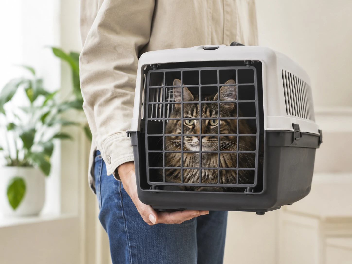 Transportbox für Maine Coon sicher tragen
