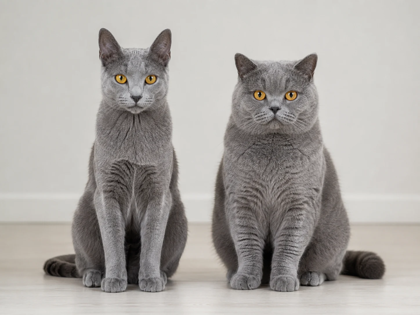 Unterschied zwischen Kartäuser Katze und Britisch Kurzhaar