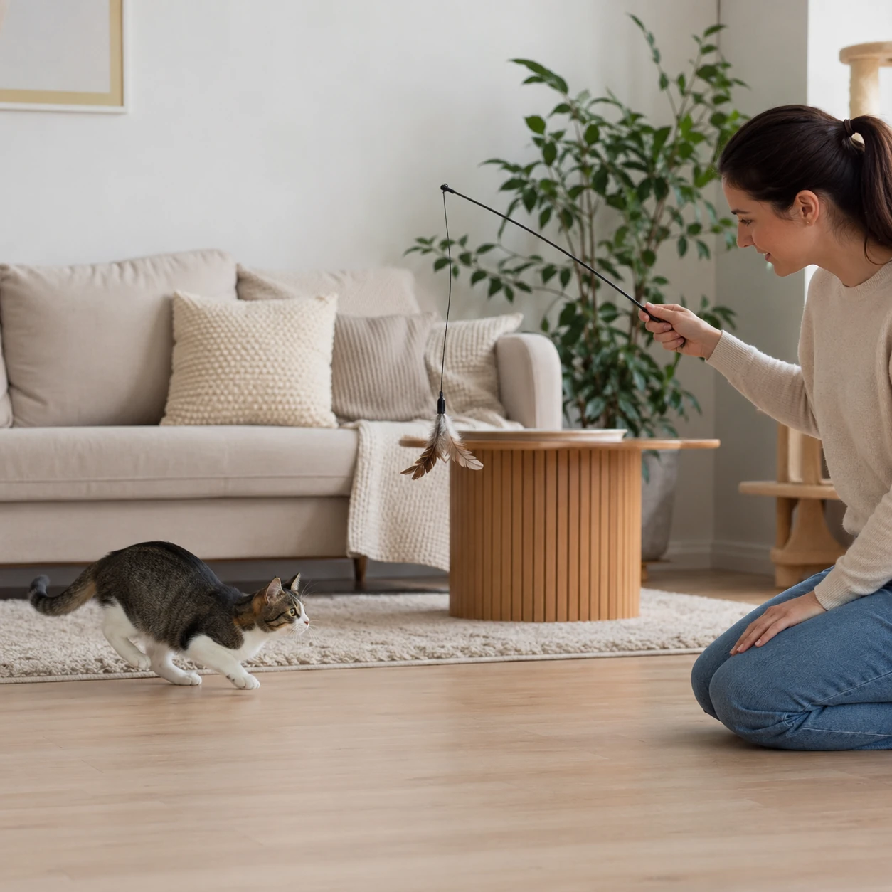 Jagdspiel statt Handspiel, wenn die Katze beißt