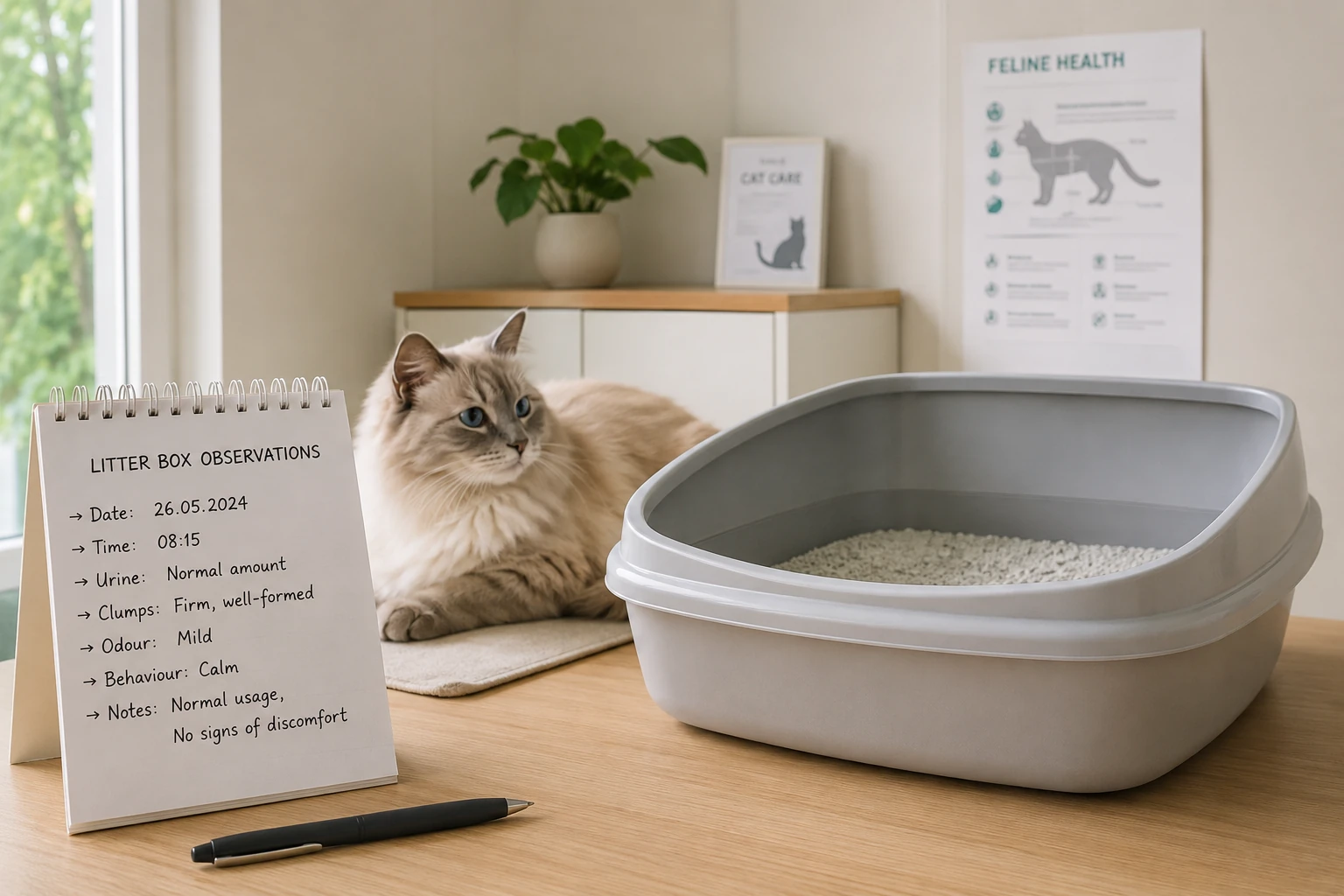 Beobachtungen helfen bei Unsauberkeit einer alten Katze
