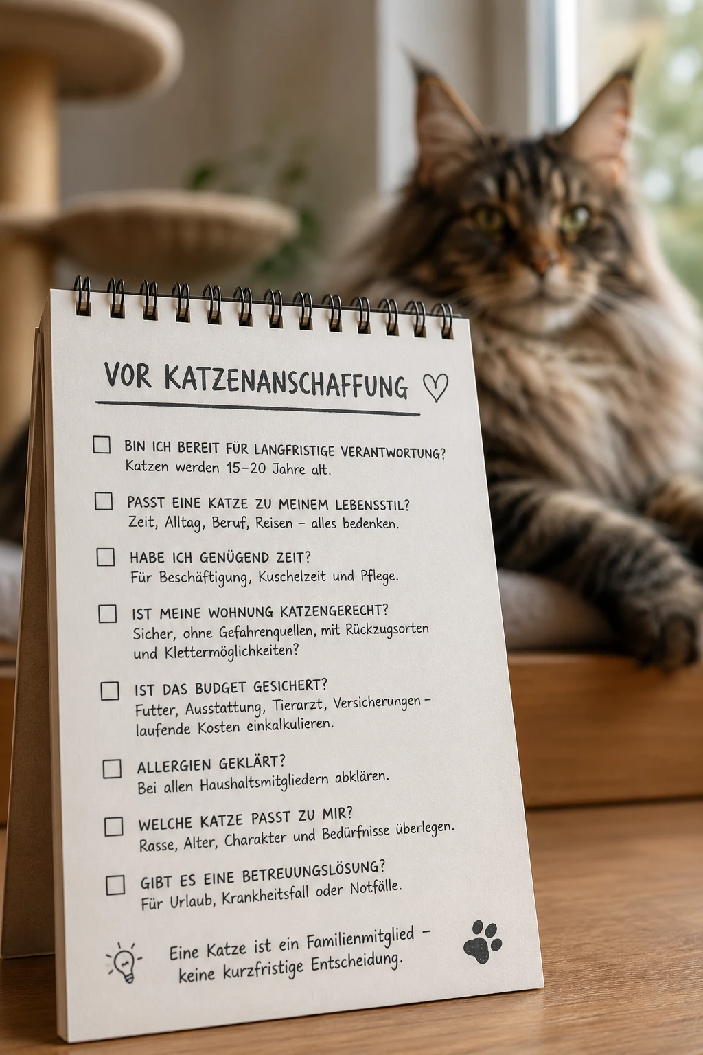 Vor dem Kauf einer Maine Coon Allergierisiko prüfen
