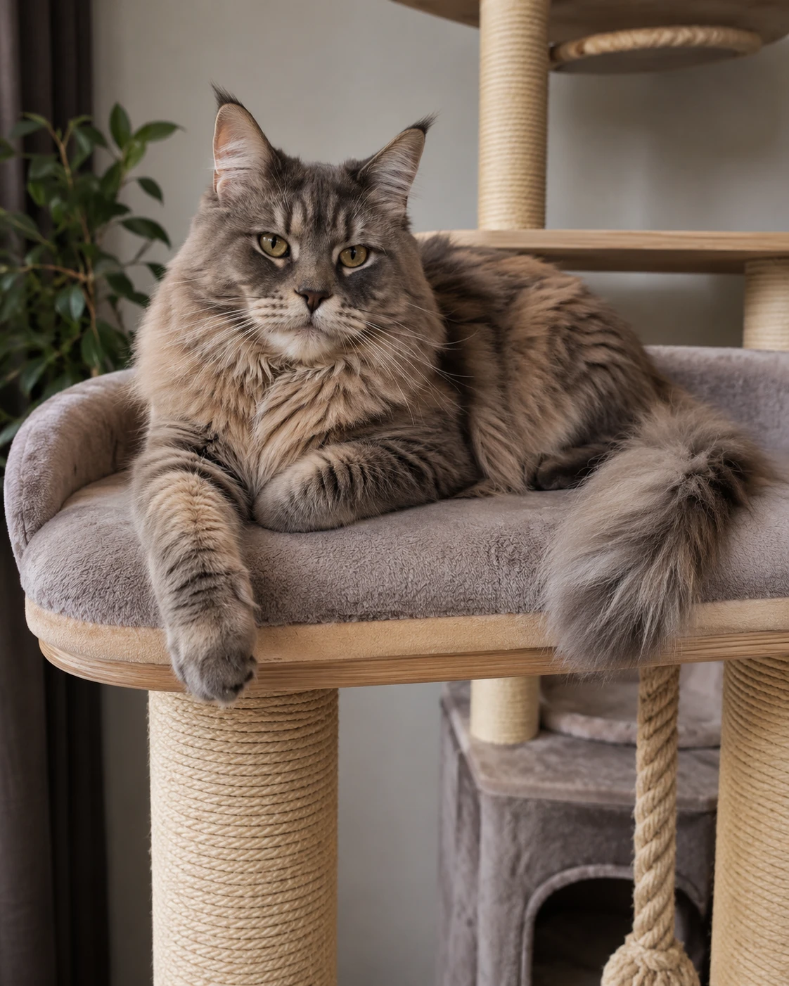 Stabile Ausstattung für Maine Coon BKH Mix in der Wohnung