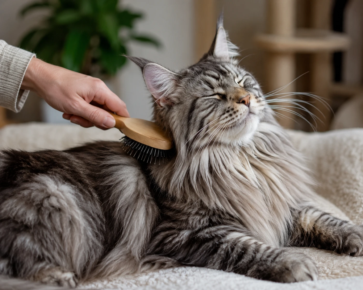 Fellpflege bei Maine Coon und Allergie stressarm organisieren