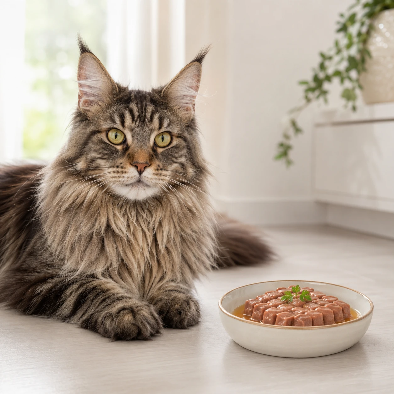 Maine Coon Futter ruhig und ausgewogen einordnen