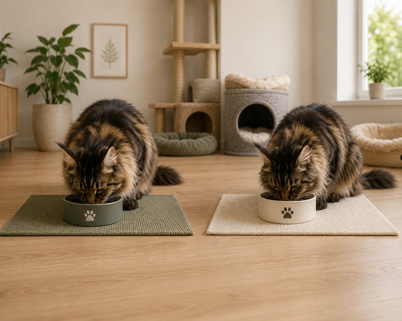 Futterplätze im Mehrkatzenhaushalt strukturieren