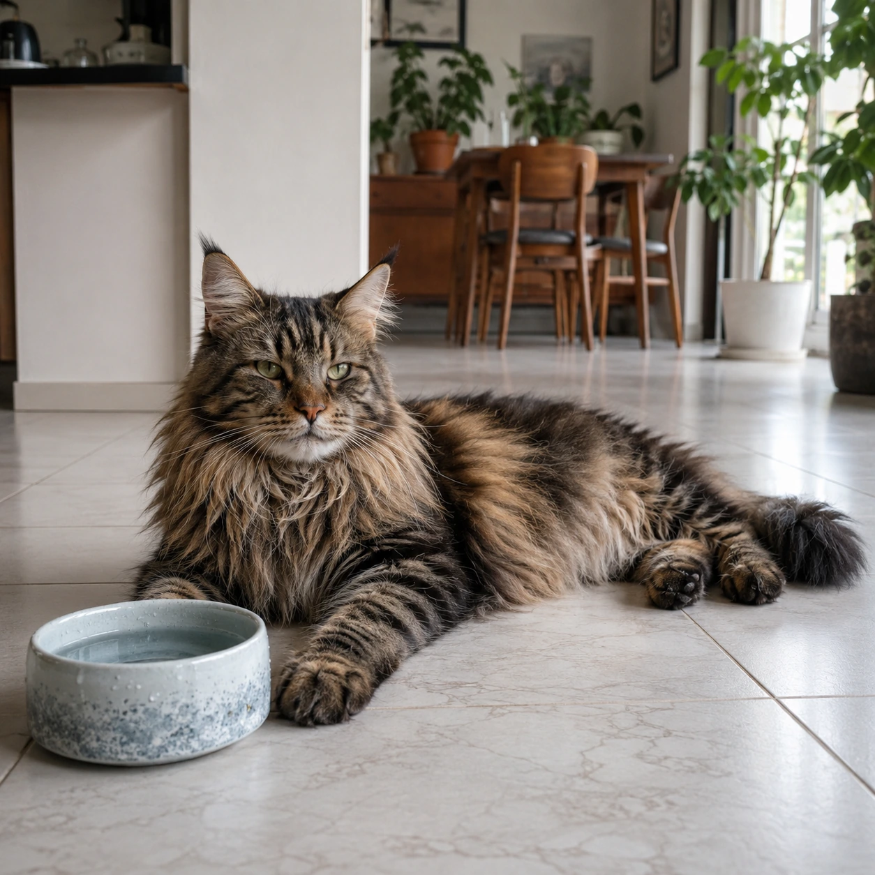 Maine Coon bei Hitze: So schützt du sie im Sommer