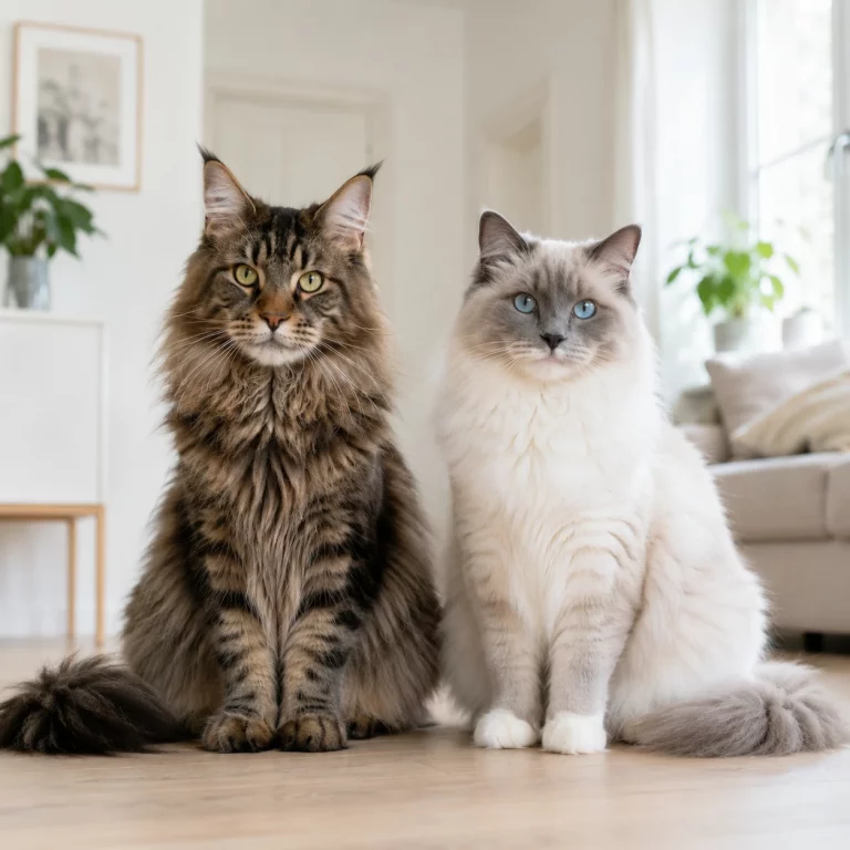 Maine Coon und Ragdoll im direkten Vergleich