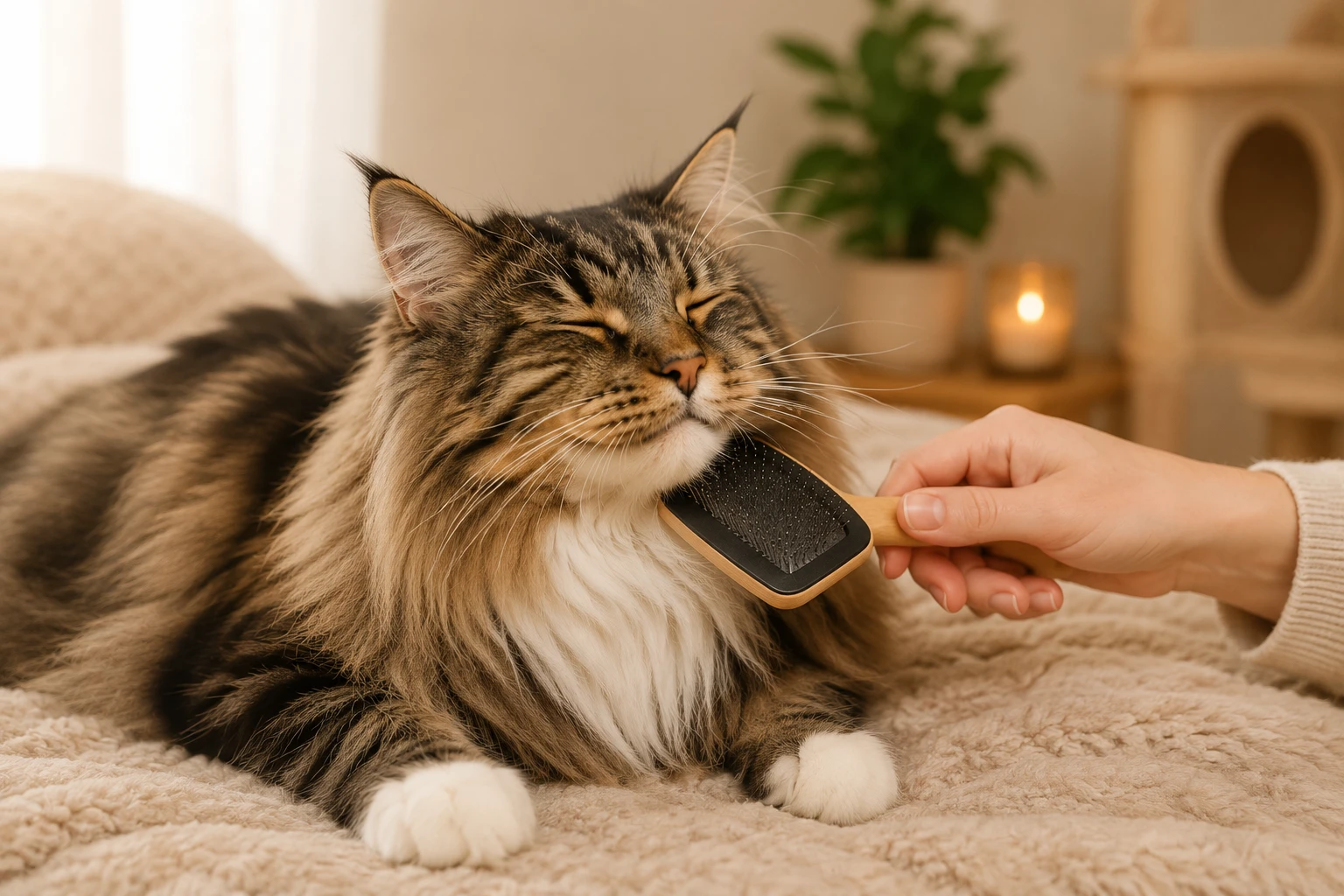 Fellpflege bei Norwegischer Waldkatze und Katzenallergie