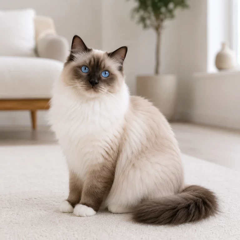 Ragdoll Katze im ruhigen Rasseportrait | Einleitung