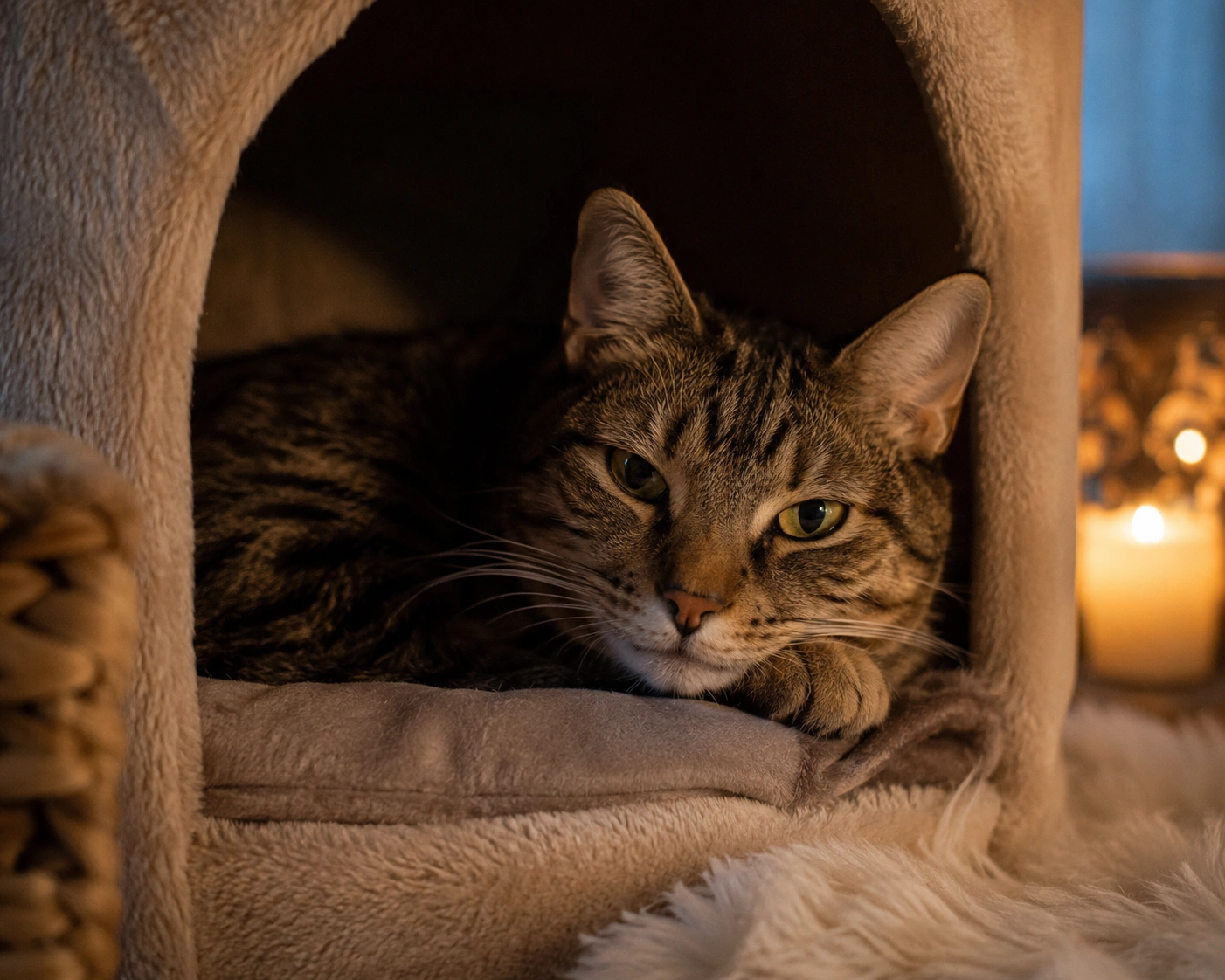 Rückzugsort hilft Katzen nach stressigen Veränderungen