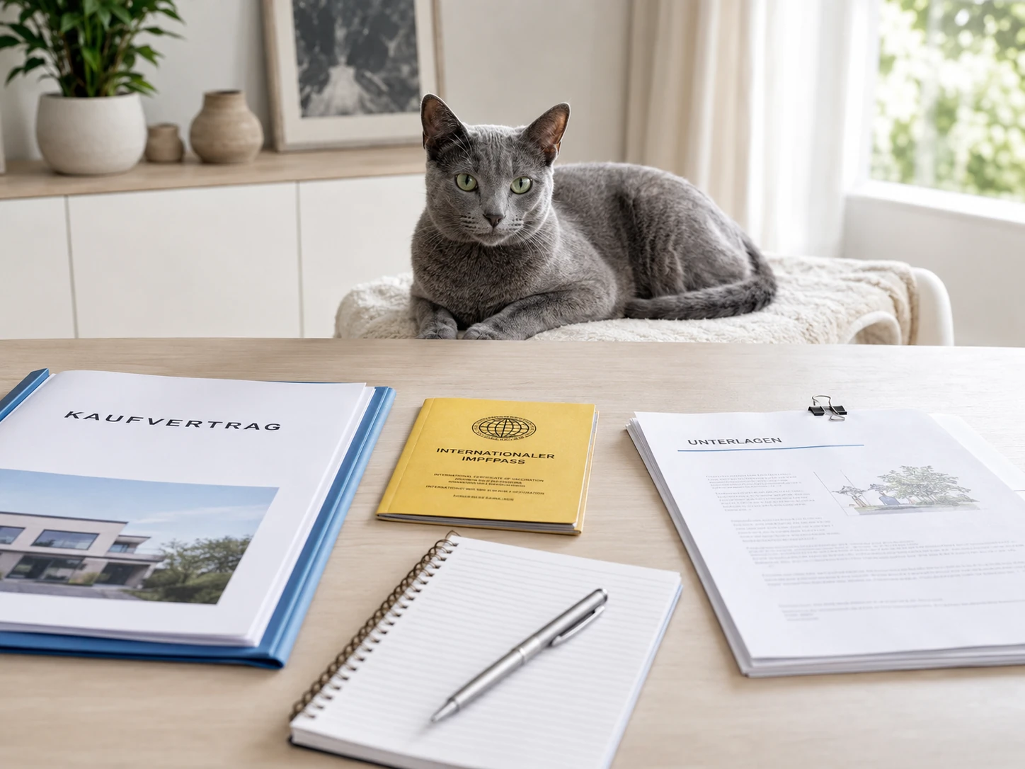Unterlagen beim Kauf einer Russisch Blau Katze prüfen