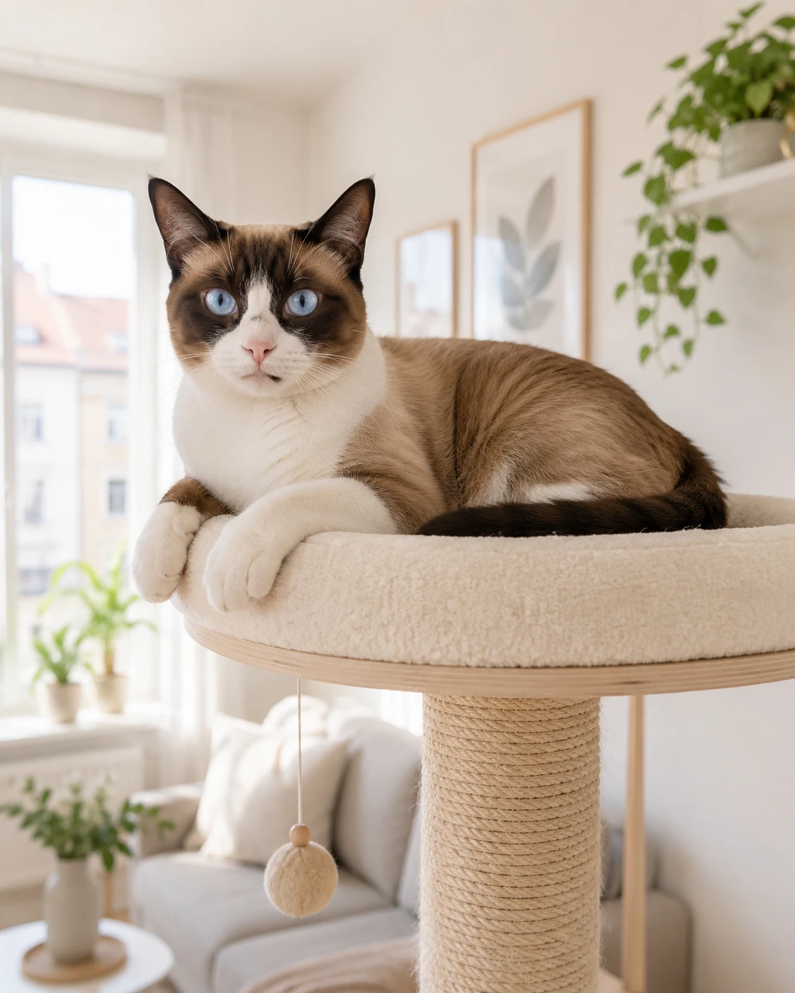 Wohnungshaltung für eine Snowshoe Katze