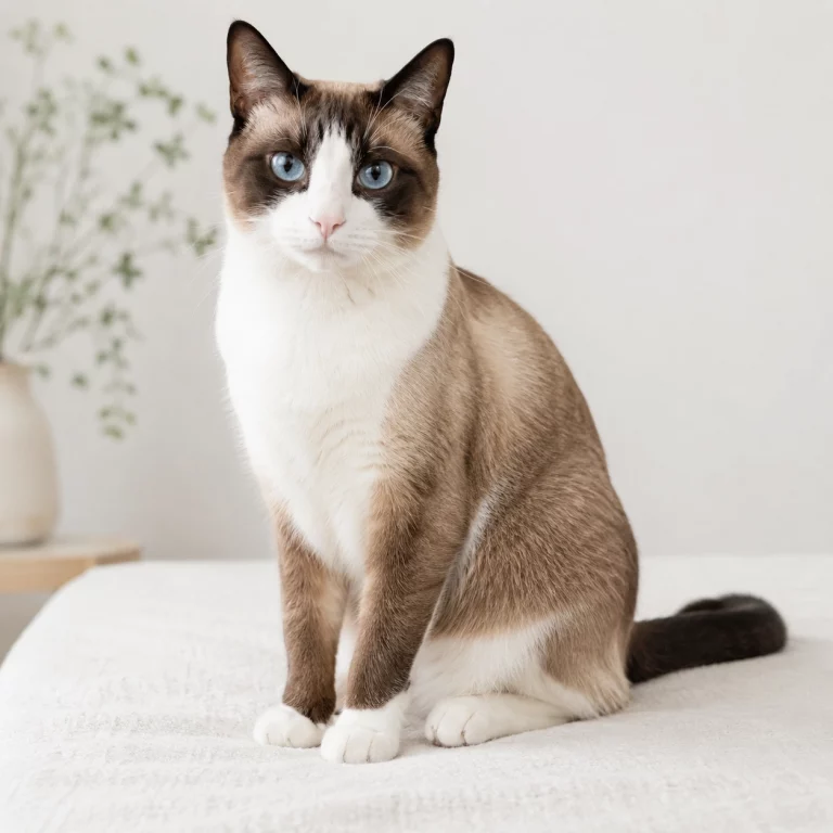 Snowshoe Katze im ruhigen Rasseportrait