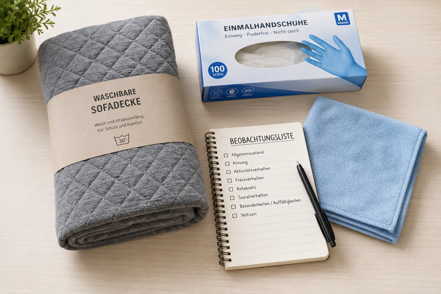 Sofa schützen und Beobachtungen notieren, wenn die Katze auf die Couch kotet