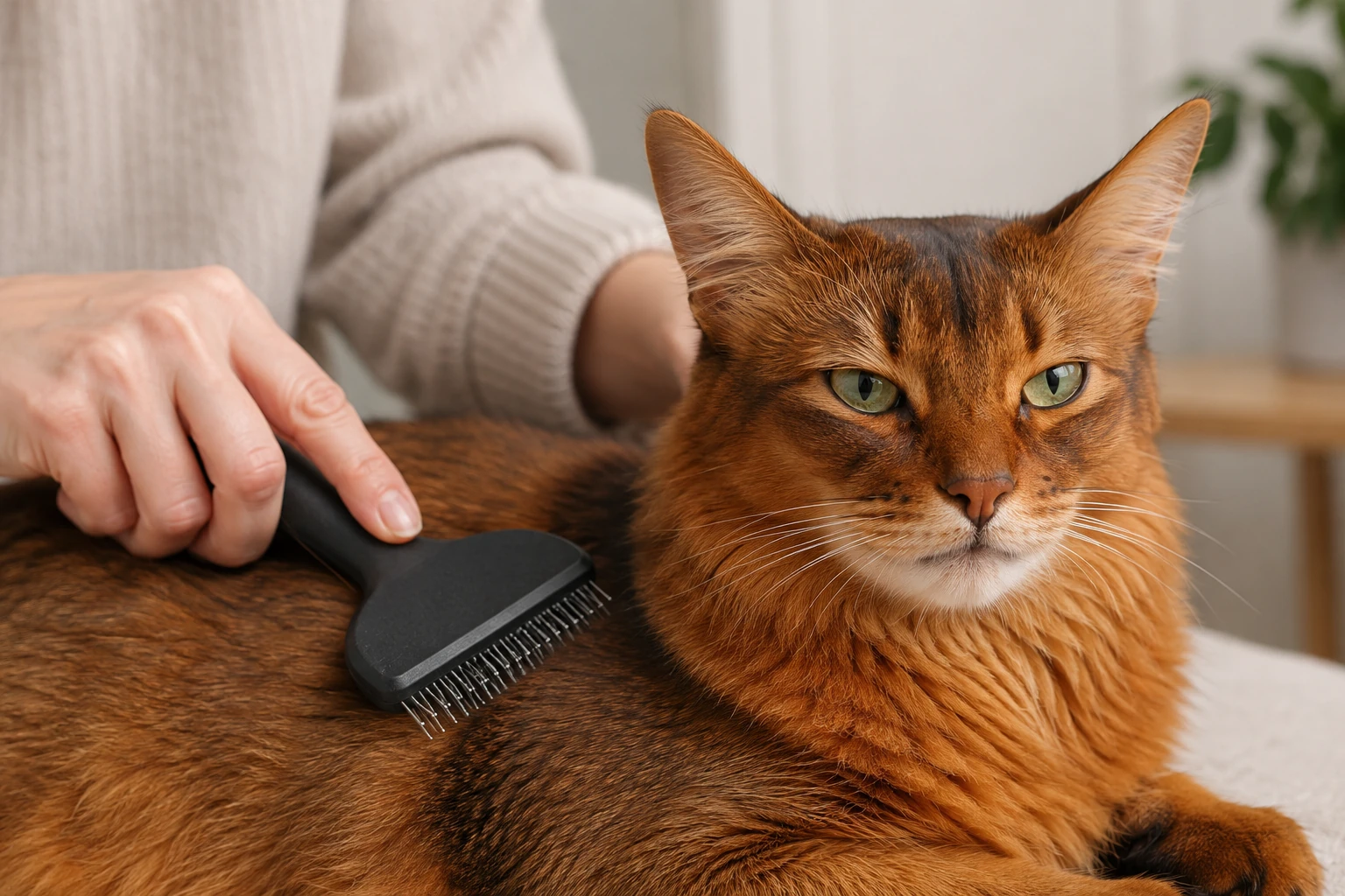 Fellpflege bei der Somali Katze