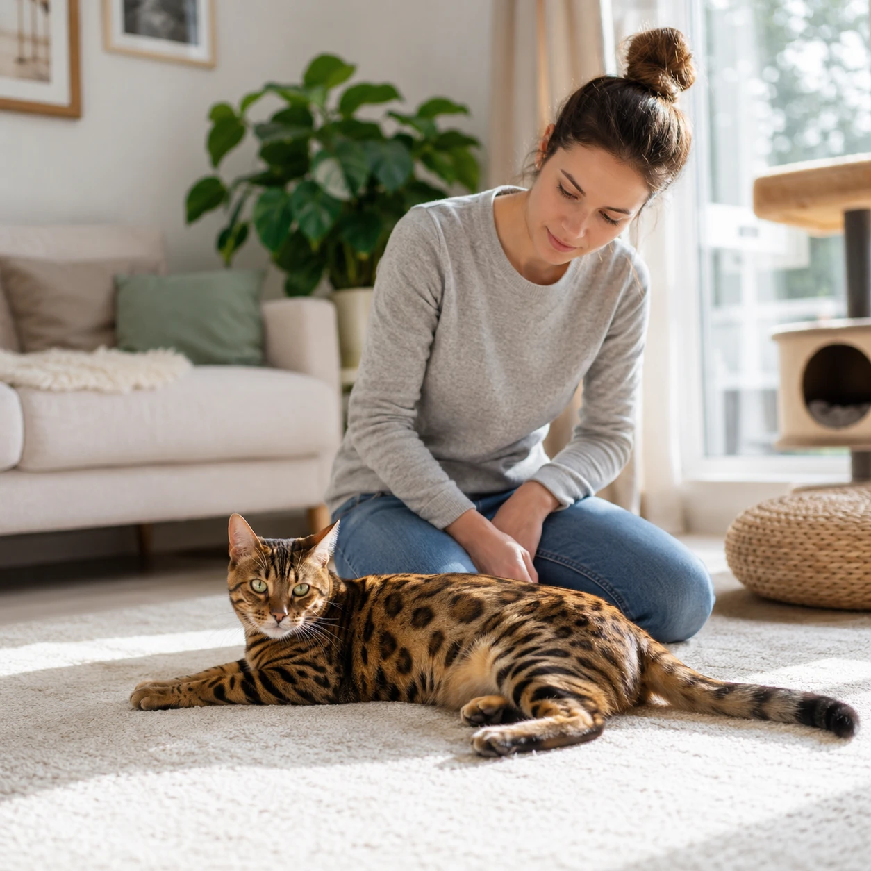 Bengal Haarausfall ruhig einordnen und Fell kontrollieren