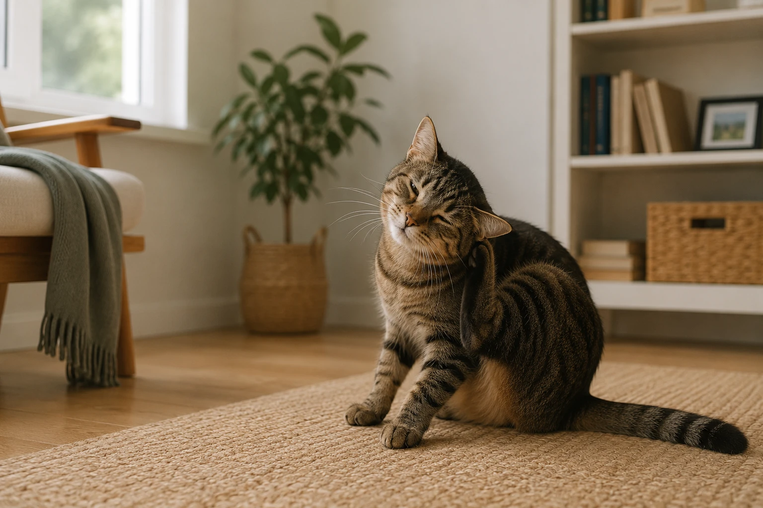 Katze juckt am Ohr und sollte bei Warnzeichen untersucht werden