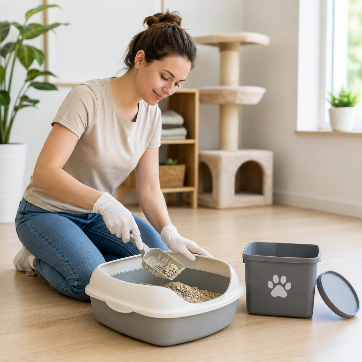 Tägliche Katzenkloreinigung als Schutz vor Toxoplasmose