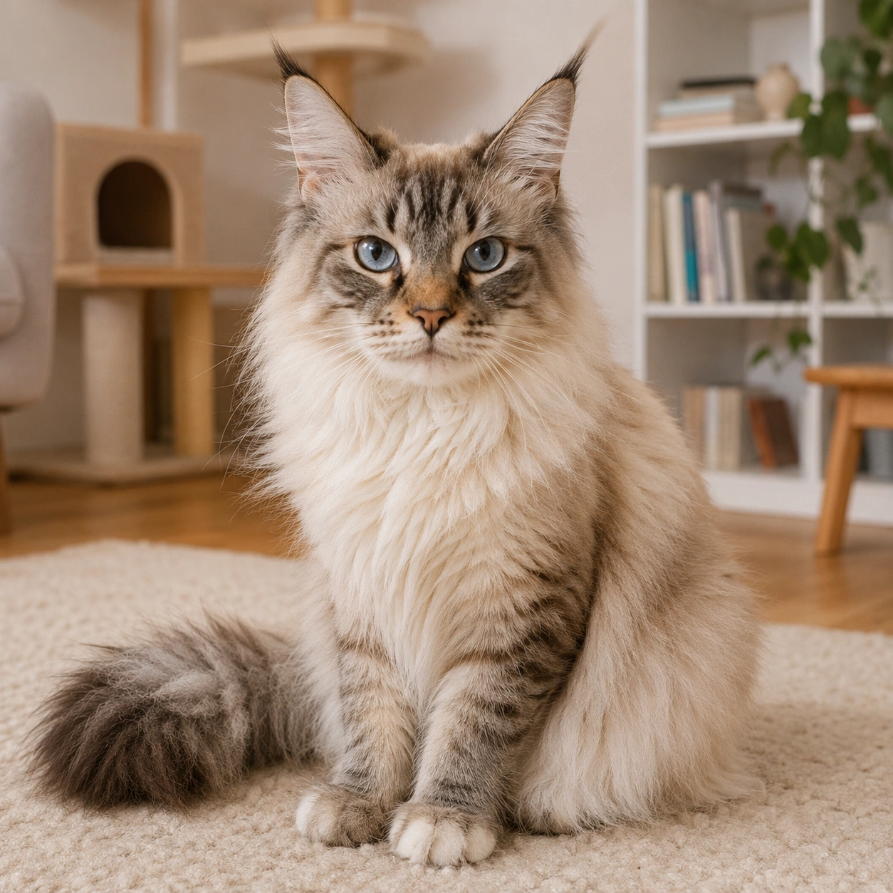 Stabile Ausstattung für einen Maine Coon Birma Mix