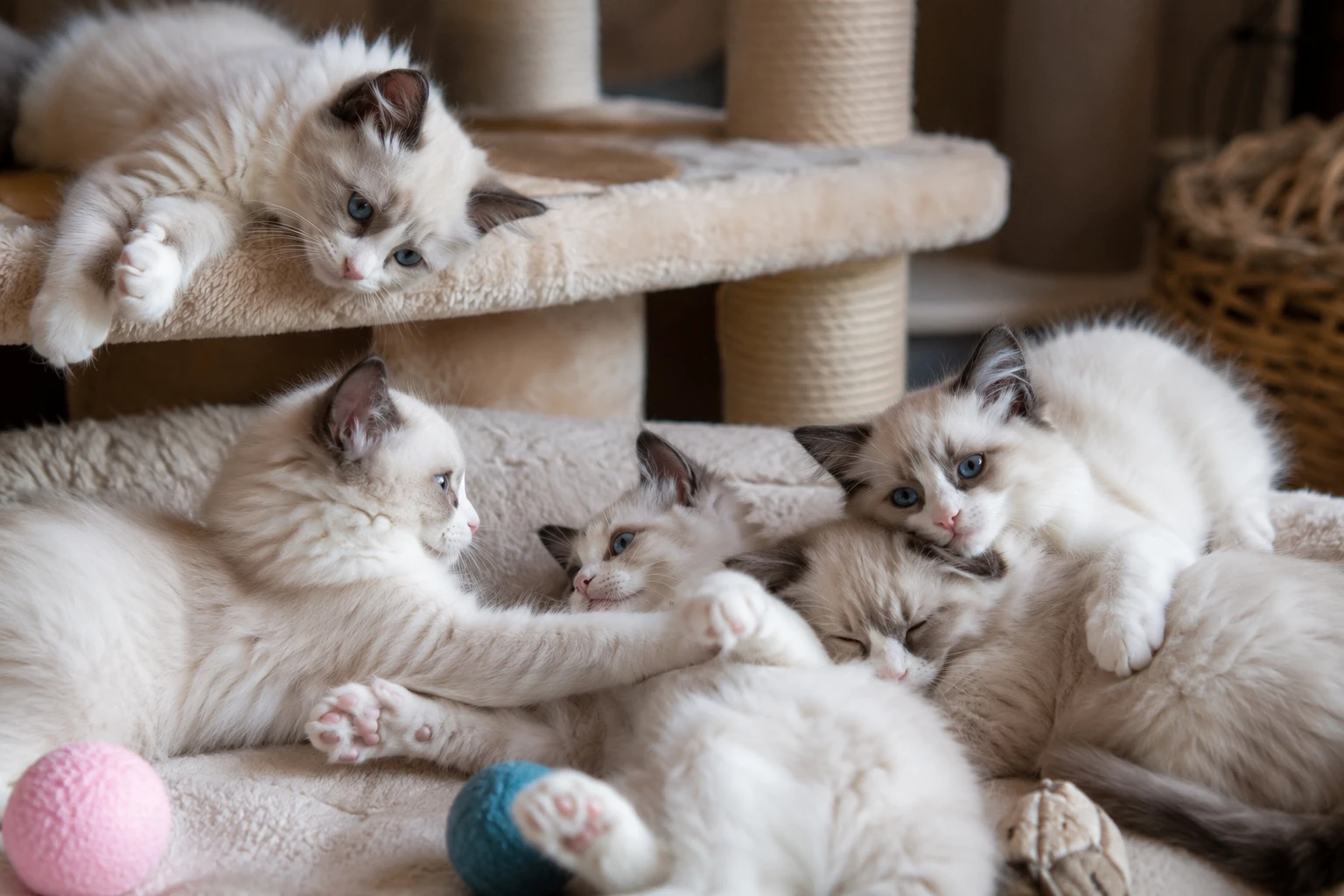 Sozialisation eines Ragdoll-Kittens vor dem Kauf einschätzen