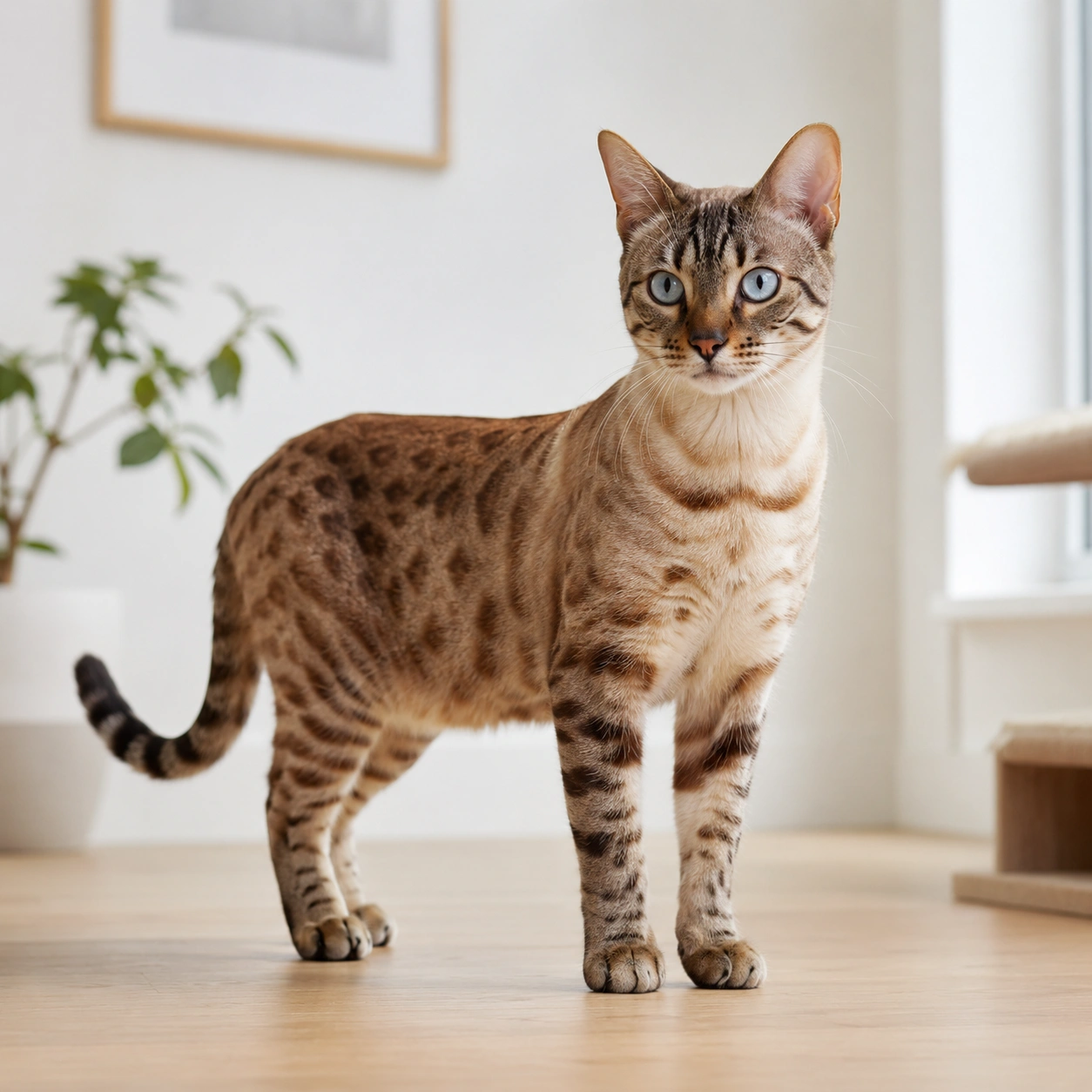 Katze in ruhigem Rassekatzen-Portrait