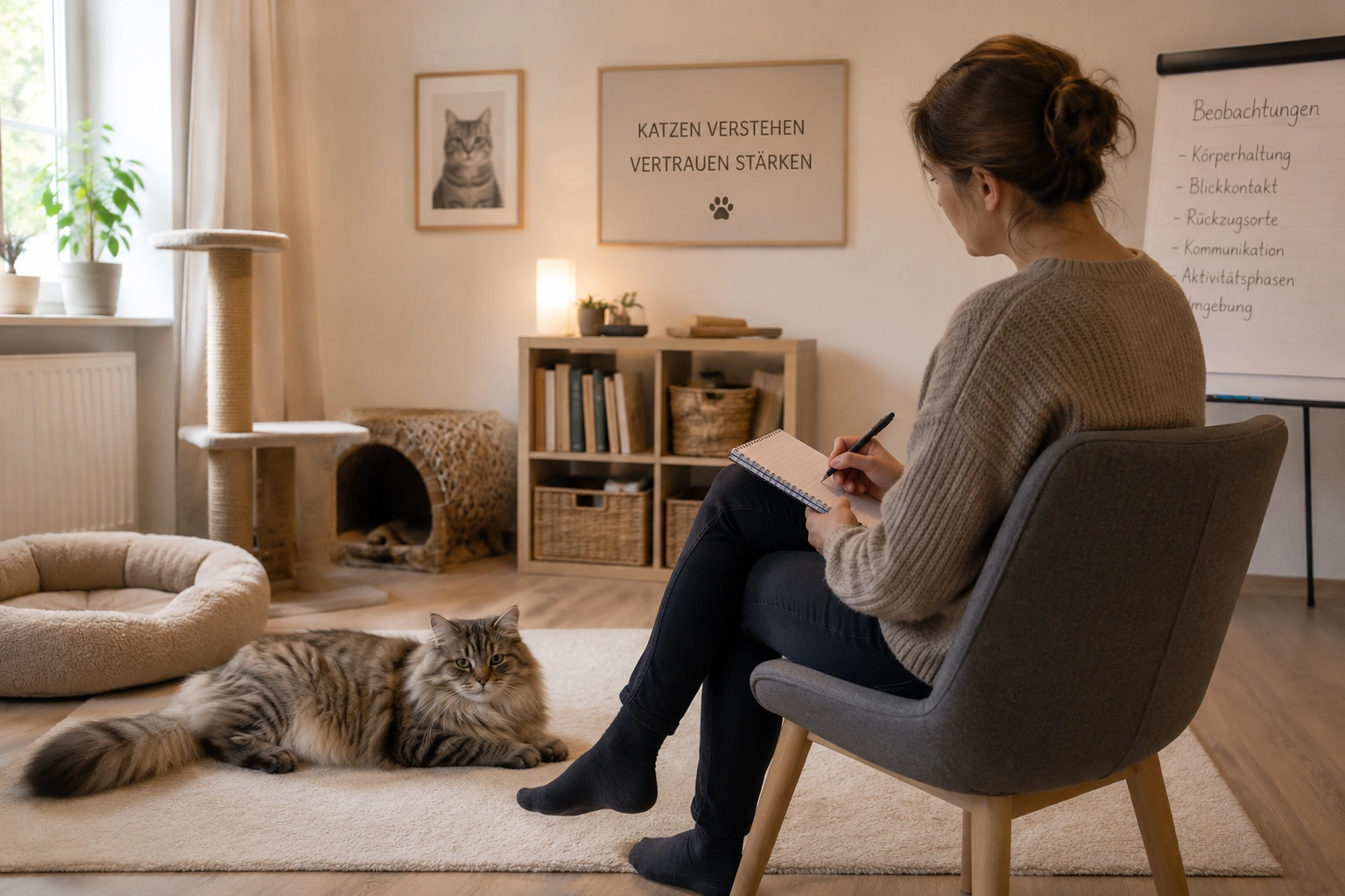 Kontakt mit einer Sibirischen Katze vor der Anschaffung prüfen
