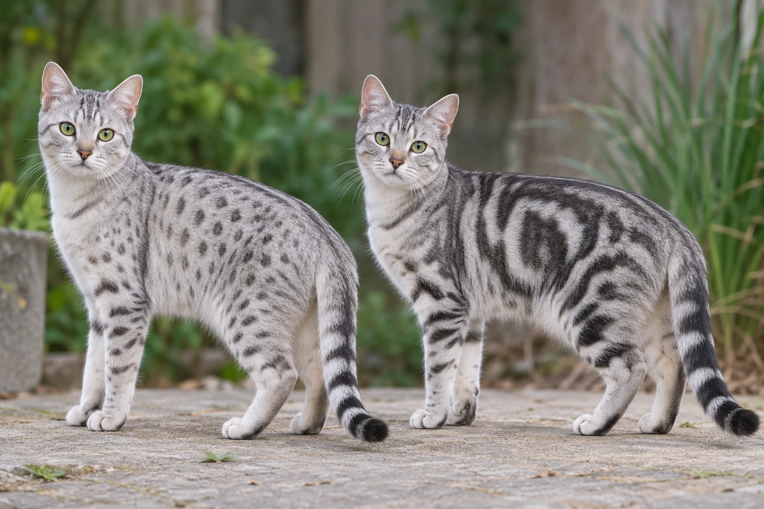 Spotted und Marbled Zeichnung der Australian Mist