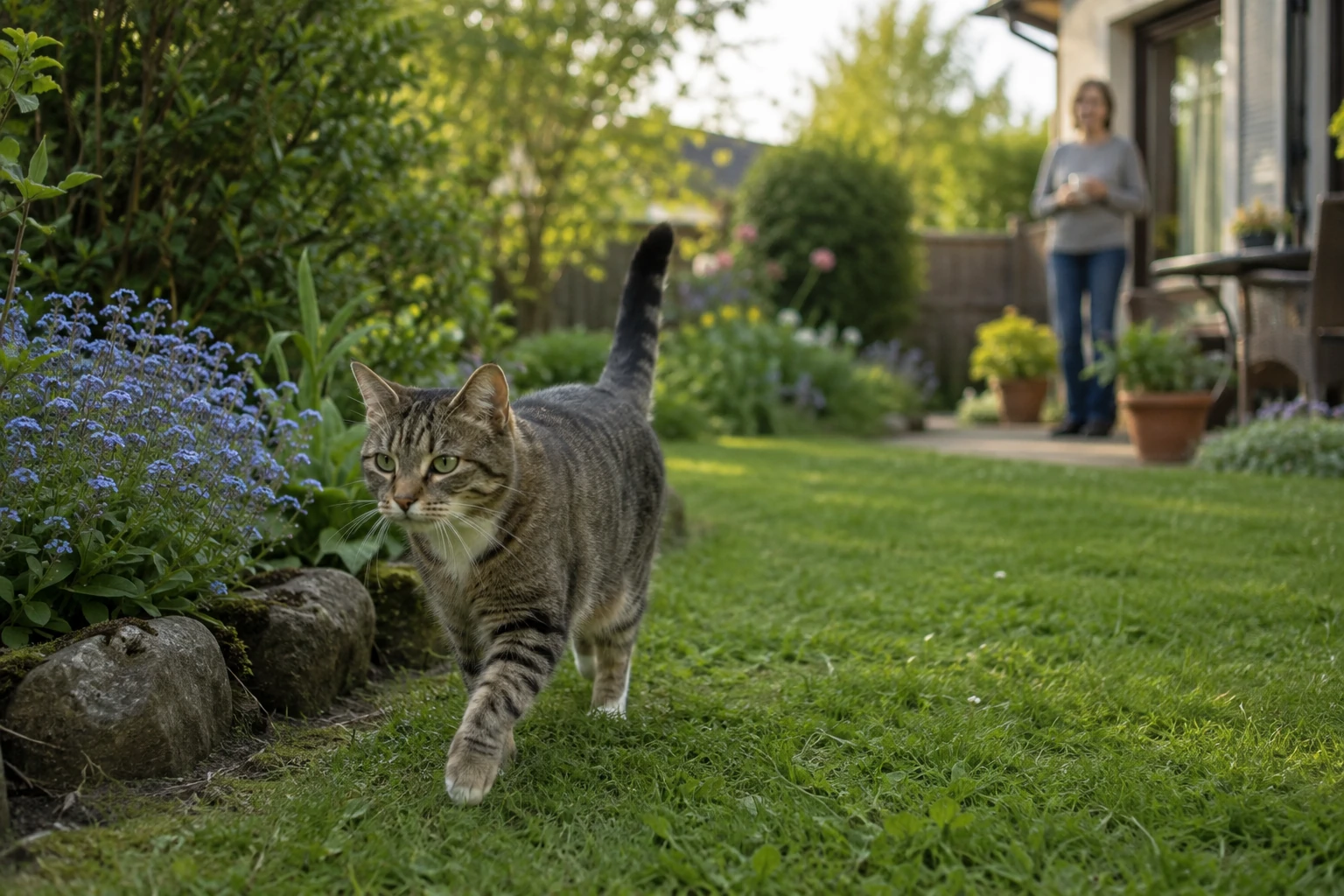 Rückrufsignal mit der Katze vor dem Freigang trainieren