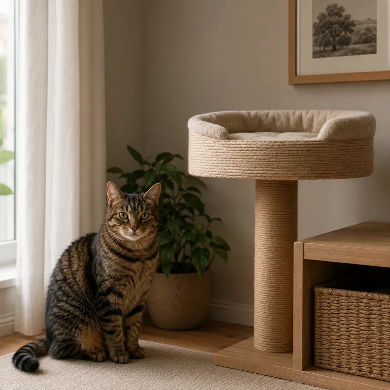 Katze kommt nicht zur Ruhe und beobachtet ihre Umgebung
