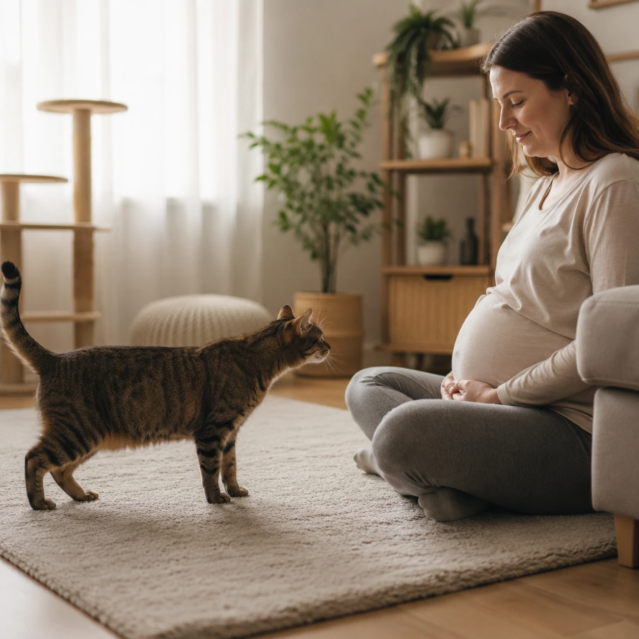 Katze nimmt veränderte Gerüche während der Schwangerschaft wahr