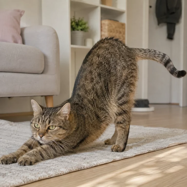 Rollige Katze in typischer Körperhaltung – Anzeichen richtig erkennen