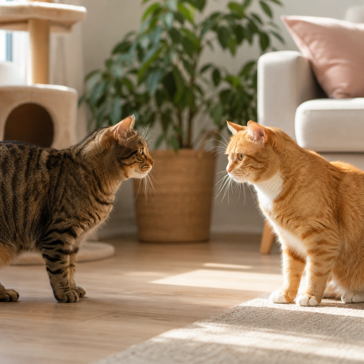 Katzen zusammenführen ohne Trennung – was bei wenig Platz wirklich sicher ist