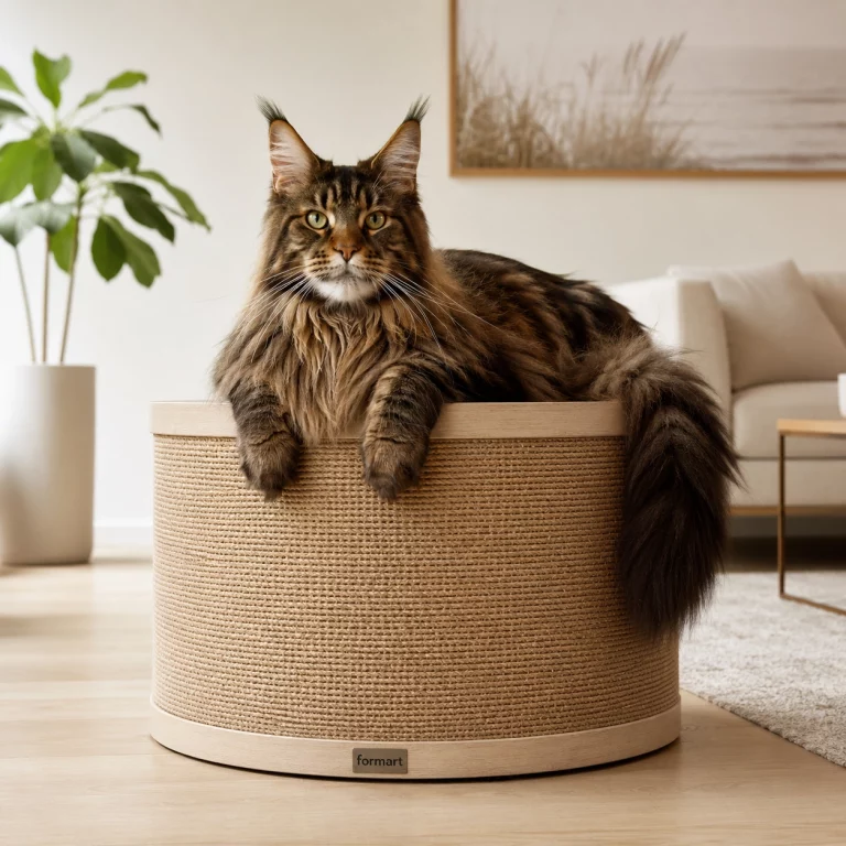 Stabile Kratztonne für eine Maine Coon